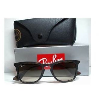 نظارة باطار مربع Ray-Ban Sunglasses Matte Tortoise Frame - بني