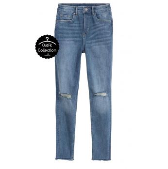 بنطلون  ممزق  - 37 - جينز ازرق