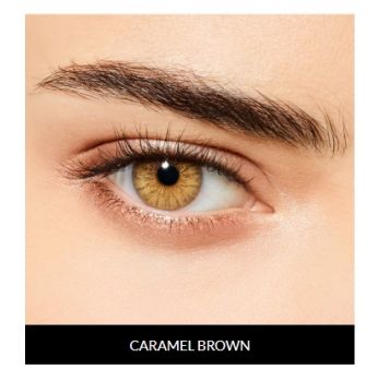 زوج عدسات لاصقة تجميلية من ديسيو الايطالية - caramel brown
