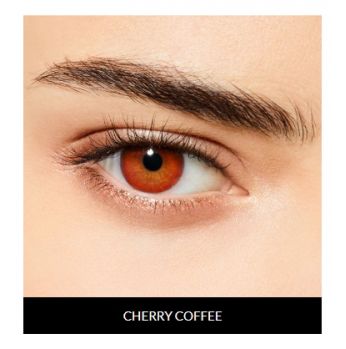 زوج عدسات لاصقة تجميلية من ديسيو الايطالية - cherry coffee