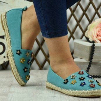 شوز قماش  - 39 Eu - ازرق مائل للبنفسجي