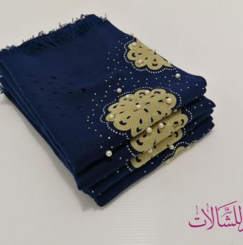 شال تركي  -  كحلي