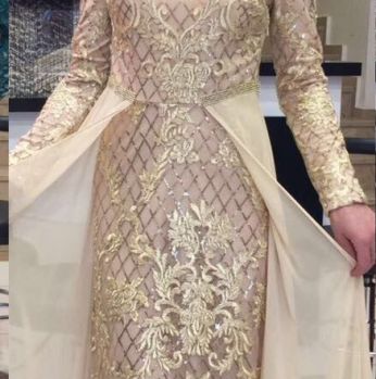 فستان تركي - 38 Eu - بصلي 