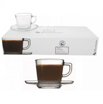 طقم 6 فناجين شاي  مربع 