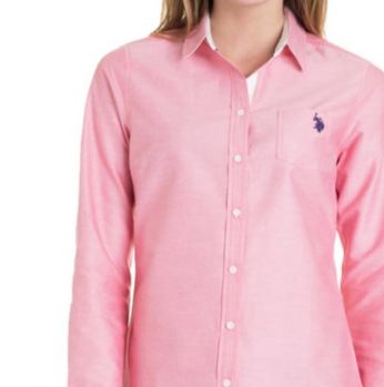 قميص من ماركه  يو اس بولو  اسن - M - زهري فاتح