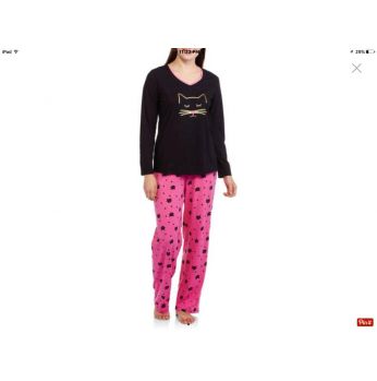 بجامه خريفي كم  - M - فوشي واسود