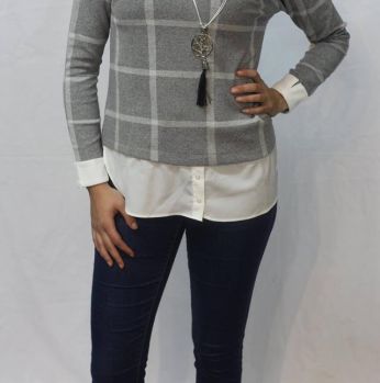 بلوزة  - S - سكني فاتح