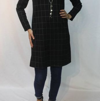 بلوزة طويلة - L - اسود