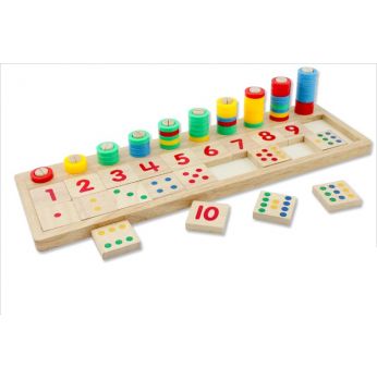 وسيلة خشبية لتعلم الارقام