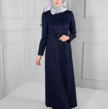 جلباب شتوي Alvina  - 38 - كحلي