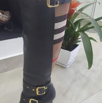 جزمة شتاء موديل 2018 جلد  - 36 Eu - اسود