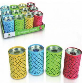 شمع طارد الباعوض  Citronella Candles in Tin holder