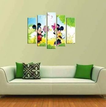 برواز خشب شكل ميكي ماوس 5 قطع 