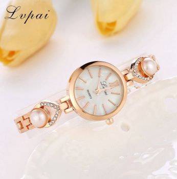 ساعة معدن ذهبيLvpai