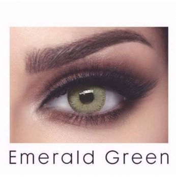 زوج عدسات لاصقة تجميلية من بيلا - elite emerald green