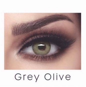 زوج عدسات لاصقة تجميلية من بيلا - elite grey olive 