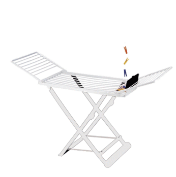 منشر غسيل بلاستيك ايطالي ابيض  (عند شراء ب 100