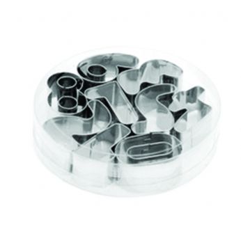 ستانلس اشكال ارقام بعلبة شفافه