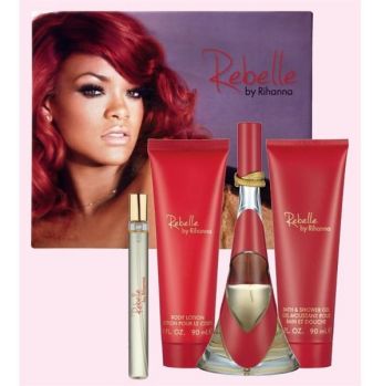  عطر نسائي Rebelle by Rihanna 4 Pieces Gift Set 
