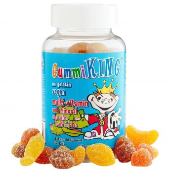 Gummi King MultiVitamin and Mineral Vegetables Fruits and Fiber For Kids 60Gummies