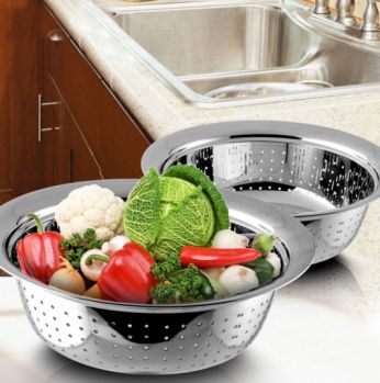 مصفاة ستانلس يدين ثقيل لمعة 36 سم 916290