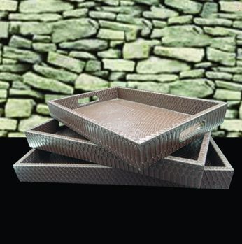 طقم صينية جلد افعى