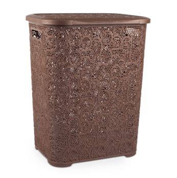 سلة غسيل رتان