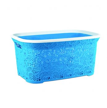 سلة غسيل رتان مربع