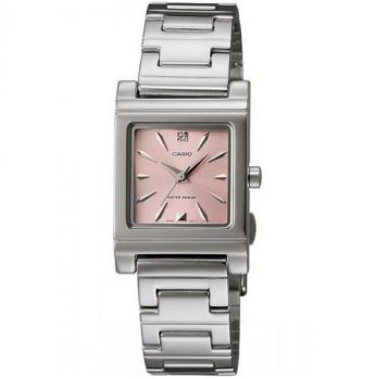 ساعة يد نسائية من كاسيو ، انالوج بعقارب ، ستانلس ستيل ، فضي ، Ltp-1237d-4a2