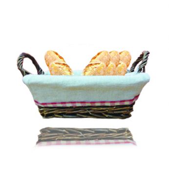 سلة قش قماش مستطيل   997927