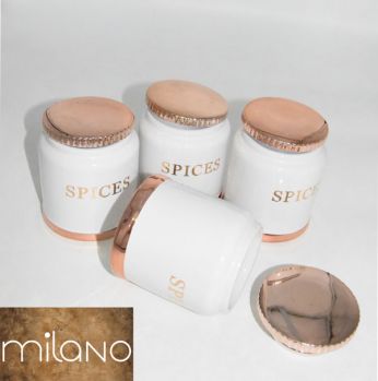 طقم 4 علب بهارات  ،9179104 ميلانو
