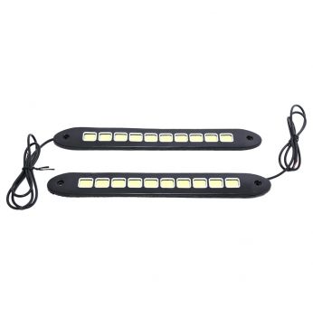 Flexible COB Daytime Running Light for Car, White
