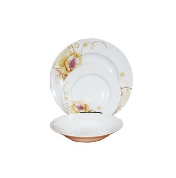 طقم صحون 18 قطعة happy