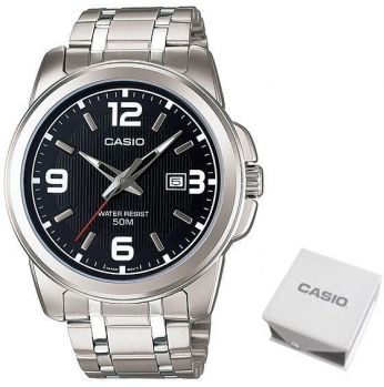 ساعة يد رجالي من كاسيو ، انالوج بعقارب ، ستانلس ستيل ، فضي ، Mtp-1314d-1av