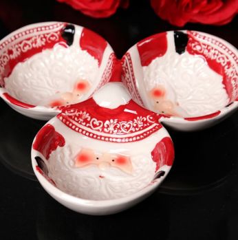 صحن مقسم ثلاثي كريسماس 35190