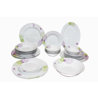 طقم صحون 26 قطعة happy