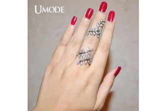 خاتم Umode - ذهب ابيض مطلي - 7