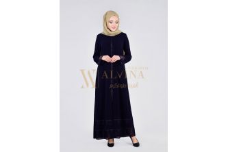 عباءة مميزة من Alvina لون كحلي  - 40 - كحلي