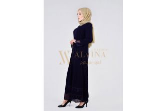 عباءة مميزة من Alvina لون كحلي  - 40 - كحلي