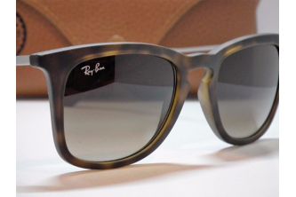 نظارة باطار مربع Ray-Ban  Sunglasses Matte Tortoise Frame - بني