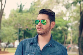 نظارة Ray-Ban Sunglasses RB 3025 - اخضر مموج 