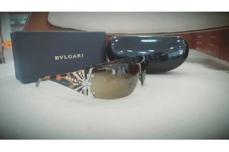 نظارات شمسية -bvlgari - بني غامق