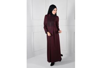 جلباب Alvina شتوي  - 44 - مور