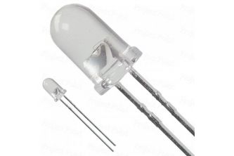 ليد اضاءة 5 مم  ضوء ابيض ناصع - للمشاريع والاجهزة الالكترونية[عدد 50 ليد] 