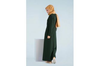 جلباب  ألفينا 17-1036 صيفي لون زمردي - نمرة 38