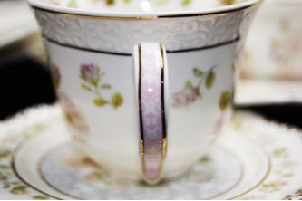 6 فنجان شاي white flower
