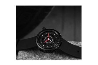بريك ساعة عملية كاجوال رجال انالوج بعقارب مطاطي - M728-bk