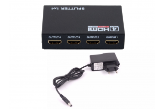 HDMI Splitter 1 input x 4 output with power adapter