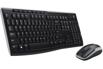 Logitech Wireless Combo MK270 Keyboard and Mouse (Black)