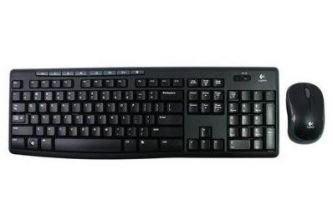 Logitech Wireless Combo MK270 Keyboard and Mouse (Black)
